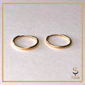 14k Gold-filled hoop earring| Tarnish Resistant earrings| 14K Gold Tarnish Resistant| 14k Gold Filled Endless Hoops - sjewellery|sara jewellery shop toronto