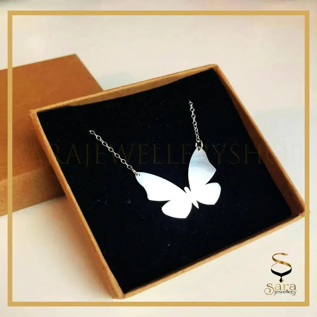 925 Sterling Silver Dainty Butterfly Necklace| Best choice for
