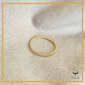 14K Gold Filled Tarnish Resistant Rope Twisted Rope Ring Size 7