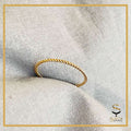 14K Gold Filled Tarnish Resistant Rope Twisted Rope Ring Size  6