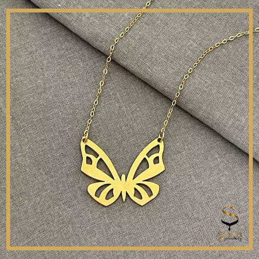 18k Gold Butterfly Necklaces| Sterling Silver Butterfly Necklace| Butterfly Pendant| Handmade Jewelry Gift For Her - sjewellery|sara jewellery shop toronto
