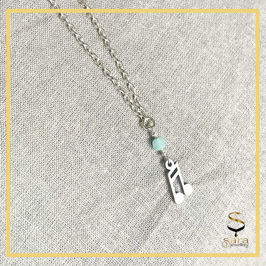 925 Sterling silver anklet  with small faceted Amazonite | Musical ankle cable chain  7 to 12 inches sjewellery|sara jewellery shop toronto