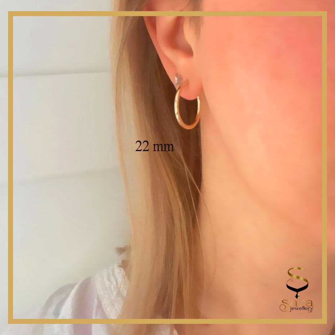 Classic Thin  Hoop Earrings| 14k Gold Filled Tarnish Resistant Hoop Earrings sjewellery|sara jewellery shop toronto