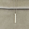Custom 3D Bar Necklace In Sterling Silver, Engravable necklace sjewellery|sara jewellery shop toronto