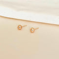 Dainty Gold And Rose Gold Ball Stud Earrings, Sterling Silver Sphere Stud Earrings, Classic Earrings For Men And Women - sjewellery|sara jewellery shop toronto