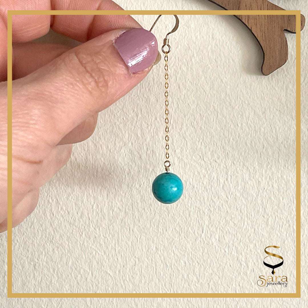 Dangle and drop gold earrings with blue stones| dainty tiny earrings| gift for her sjewellery|sara jewellery shop toronto