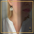 Evil Eye Earrings with white Freshwater pearls | Sterling silver Devil eye earrings sjewellery|sara jewellery shop toronto