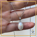 Freshwater pearl with sterling silver chain|  925 Sterling Silver| Minimal| Dainty Necklace| Layering Necklace| Pearl Necklace sjewellery|sara jewellery shop toronto