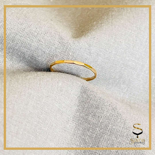 Gold Filled Ring, Hammered Gold Ring, Stacking Ring Women, Thin Gold Ring sjewellery|sara jewellery shop toronto