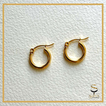 Hoop Earrings Stainless Steel for Women& Men Earring| Gold plated Stainless Steel hoop Earrings sjewellery|sara jewellery shop toronto