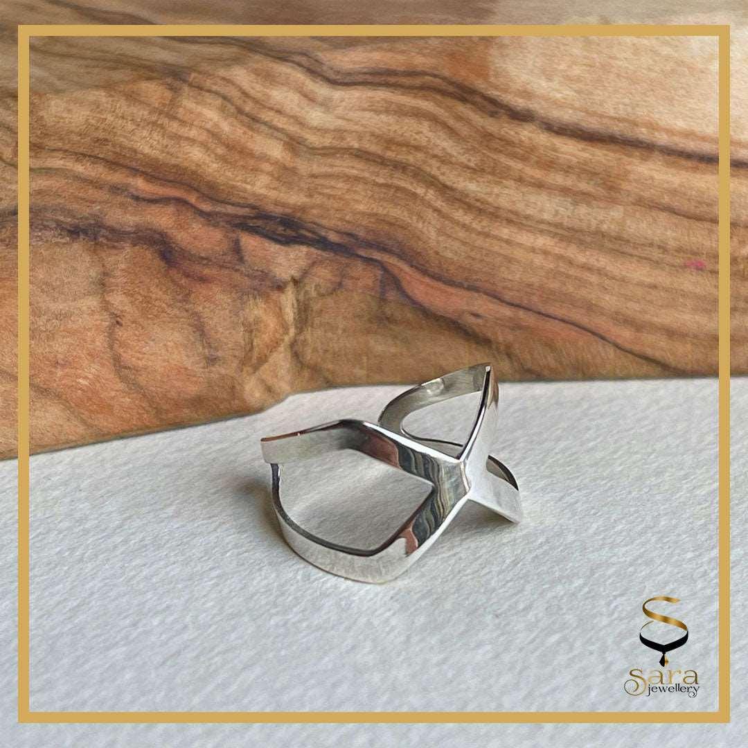 Infinity midi ring| Sterling silver midi ring| Sterling silver infinity midi ring - Sara jewellery shop