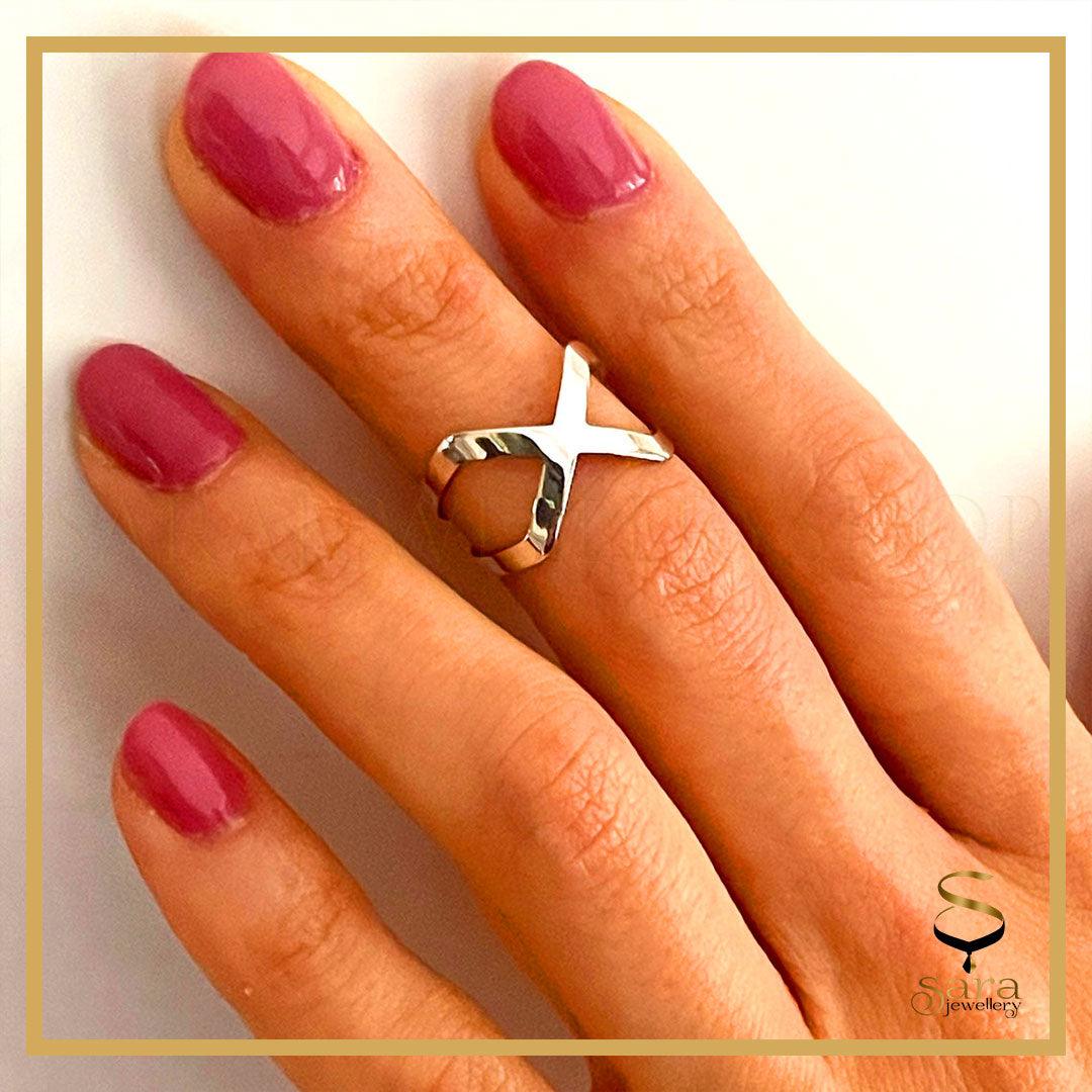 Infinity midi ring| Sterling silver midi ring| Sterling silver infinity midi ring - Sara jewellery shop