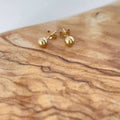 Minimalist 14K Gold Studs  Earrings| Small Gold Studs|  Tiny Gold Earrings| Dainty Studs| Gold Dot Earrings sjewellery|sara jewellery shop toronto