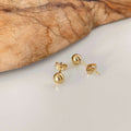 Minimalist 14K Gold Studs  Earrings| Small Gold Studs|  Tiny Gold Earrings| Dainty Studs| Gold Dot Earrings sjewellery|sara jewellery shop toronto