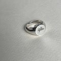 Minimalist Silver Ring| Sterling silver signet ring for Unisex| Silver signet ring sjewellery|sara jewellery shop toronto