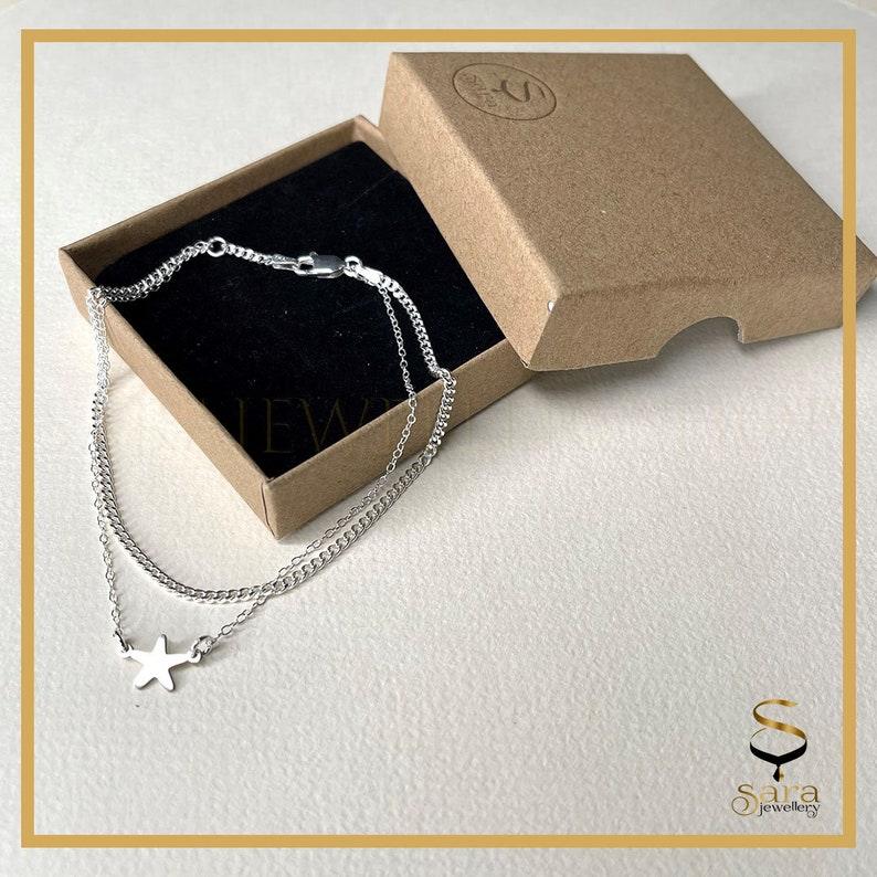 New version Sterling Silver Little Twinkle Star Bracelet| Sterling silver star bracelet| Lovely Bracelet| Adjustable Bracelet| Gift for Her| sjewellery|sara jewellery shop toronto