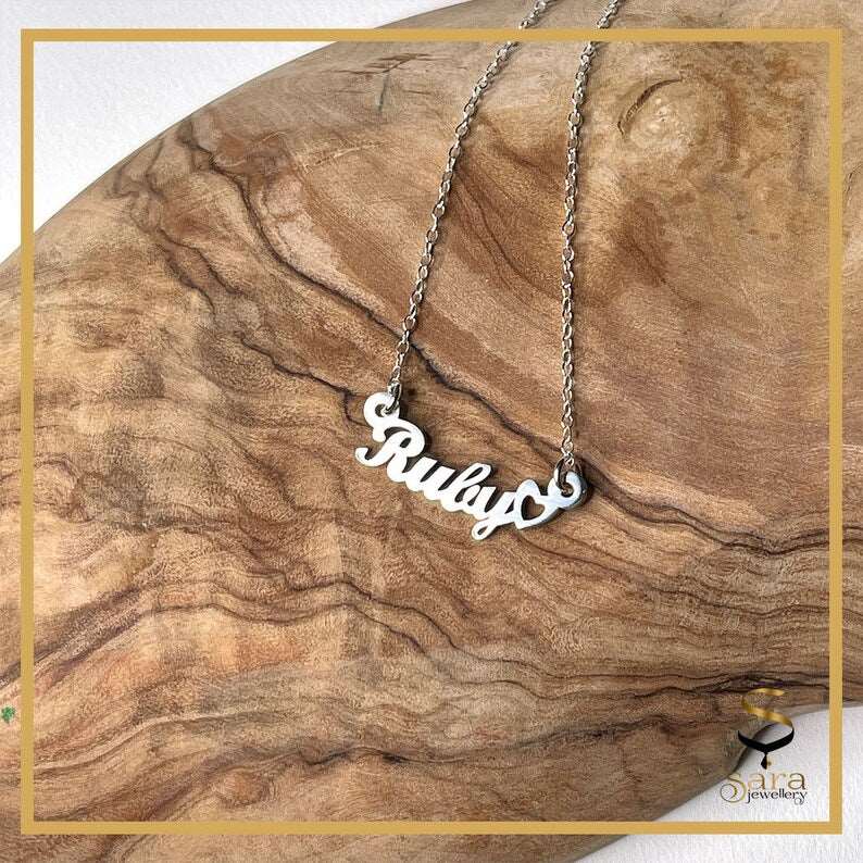 Personalized Name Necklace in 925 Sterling Silver| Custom Name Necklace with Name sjewellery|sara jewellery shop toronto