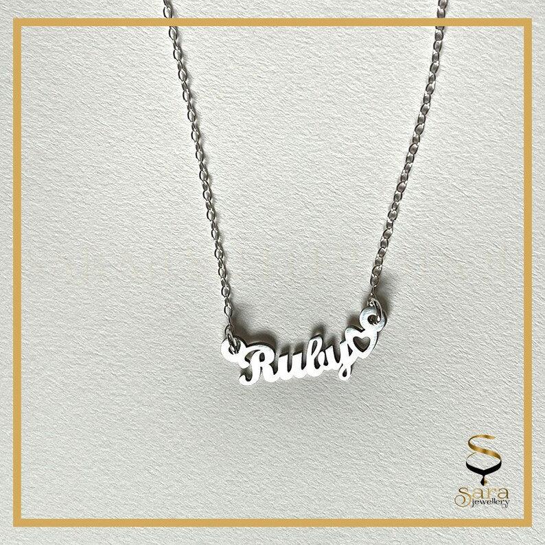 Personalized Name Necklace in 925 Sterling Silver| Custom Name Necklace with Name sjewellery|sara jewellery shop toronto