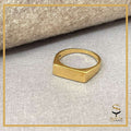 Rectangle gold rings for men and women| Sterling silver rings| Everyday ring sjewellery|sara jewellery shop toronto