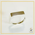 Rectangle gold rings for men and women| Sterling silver rings| Everyday ring sjewellery|sara jewellery shop toronto