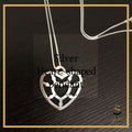 Silver Heart Pendant shaped pendant with silver chain - sjewellery|sara jewellery shop toronto