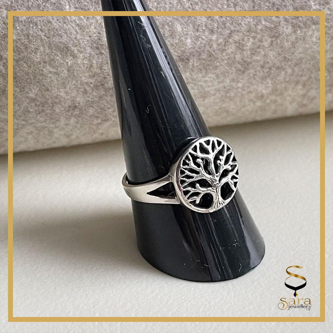 Tree Of Life Ring Solid 925 Sterling Silver is available in
