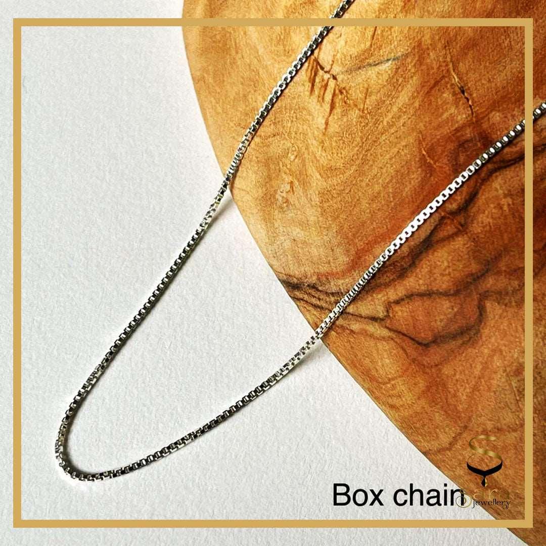 Sterling silver .925 chain in various styles including Curb Chain, Oval Cable Chain, Ball Chain, and Box Chain - sjewellery|sara jewellery shop toronto