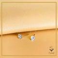 Tiny Diamond Stud Earrings| CZ Diamond Stud Earrings| Dainty Diamond Stud Earrings| Sterling Silver Stud earrings| 925 Silver Stud earrings sjewellery|sara jewellery shop toronto