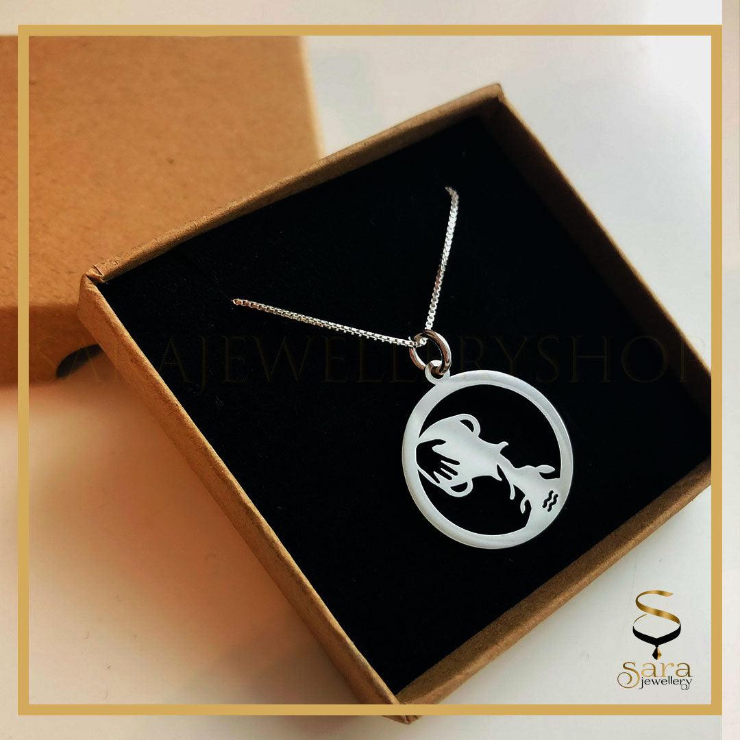 Zodiac Silver Pendant Charm Necklaces| Zodiac Necklace | Zodiac Symbol| 925 Sterling Silver Zodiac Constellation Charms - Sara jewellery shop