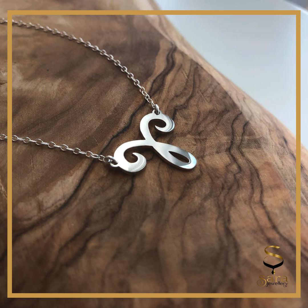 Zodiac sign pendants with sterling silver Oval Cable chain - Sara jewellery shop