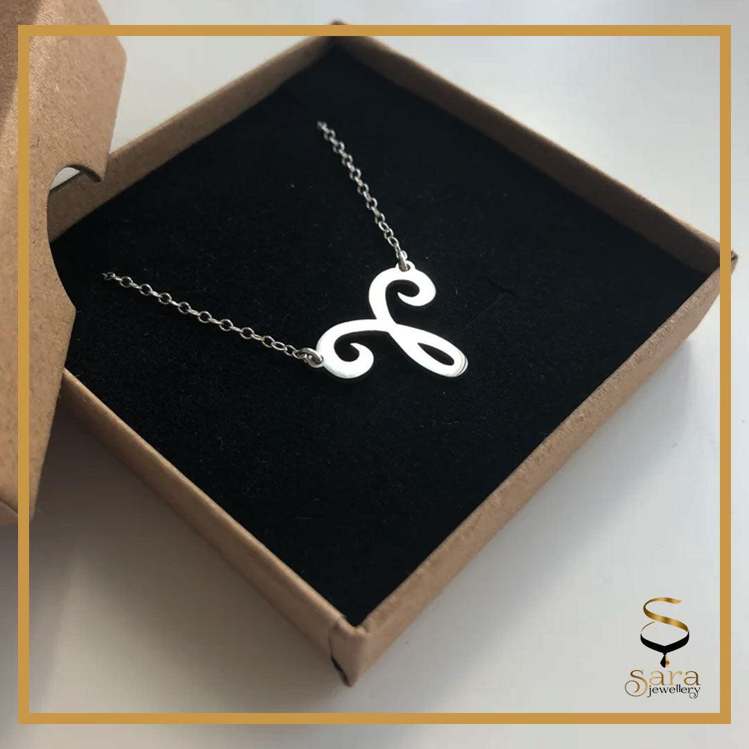 Zodiac sign pendants with sterling silver Oval Cable chain - Sara jewellery shop