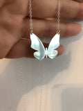 Sterling silver butterfly pendant with sterling silver chain, dainty silver necklace, - sjewellery|sara jewellery shop toronto