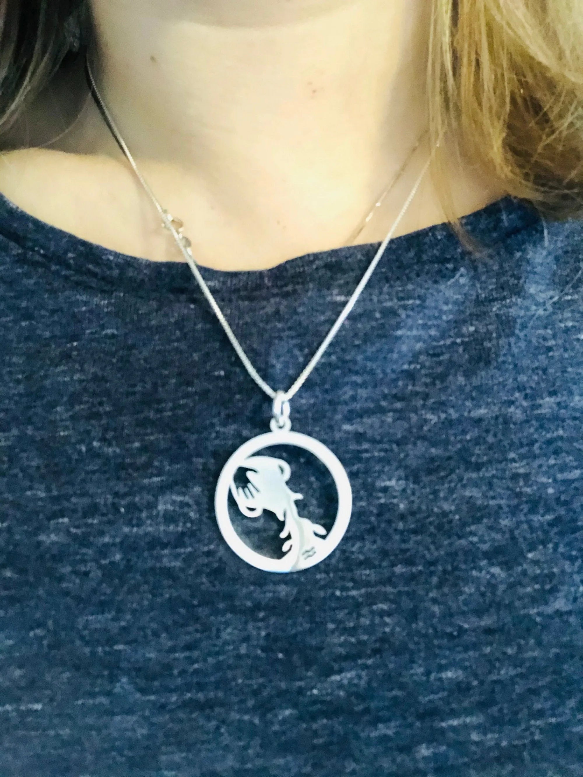 Unique Sterling Silver Zodiac Necklace, Sterling Silver Zodiac Sign Pendant With Sterling Silver Chain, Silver Necklace for Women And Men - Sara jewellery shop