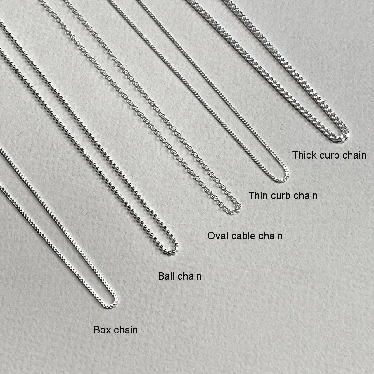 Dainty Cable Chain in Sterling Silver, Silver Cable Chain For Women - Sara jewellery shop