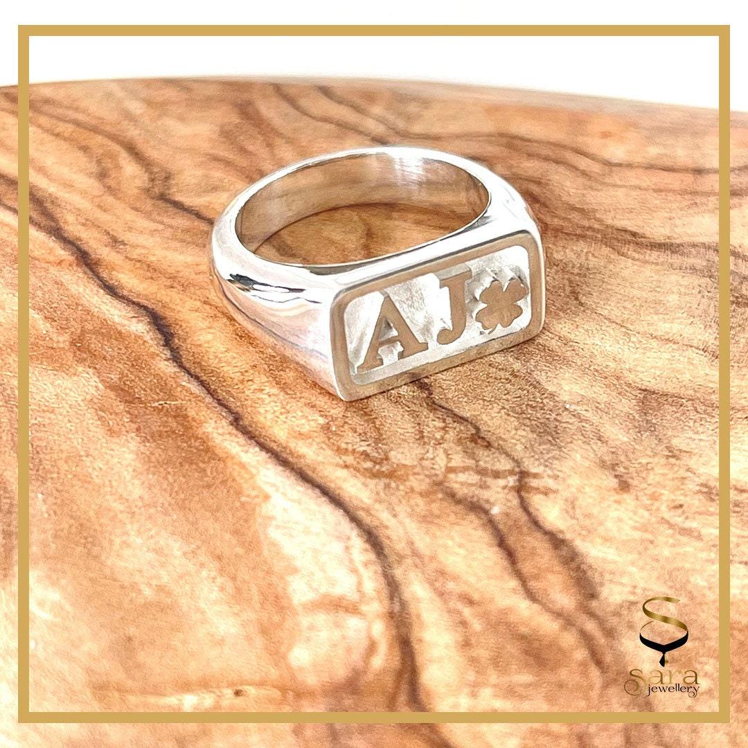 Sterling silver ring signet for men and women - sjewellery|sara jewellery shop toronto