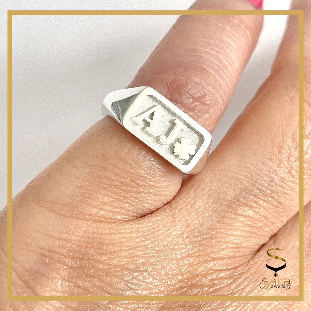 Sterling silver ring signet for men and women - sjewellery|sara jewellery shop toronto