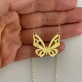 18k Gold Butterfly Necklaces, Sterling Silver Butterfly Necklace, Butterfly Pendant, Handmade Jewelry Gift For Her - sjewellery|sara jewellery shop toronto