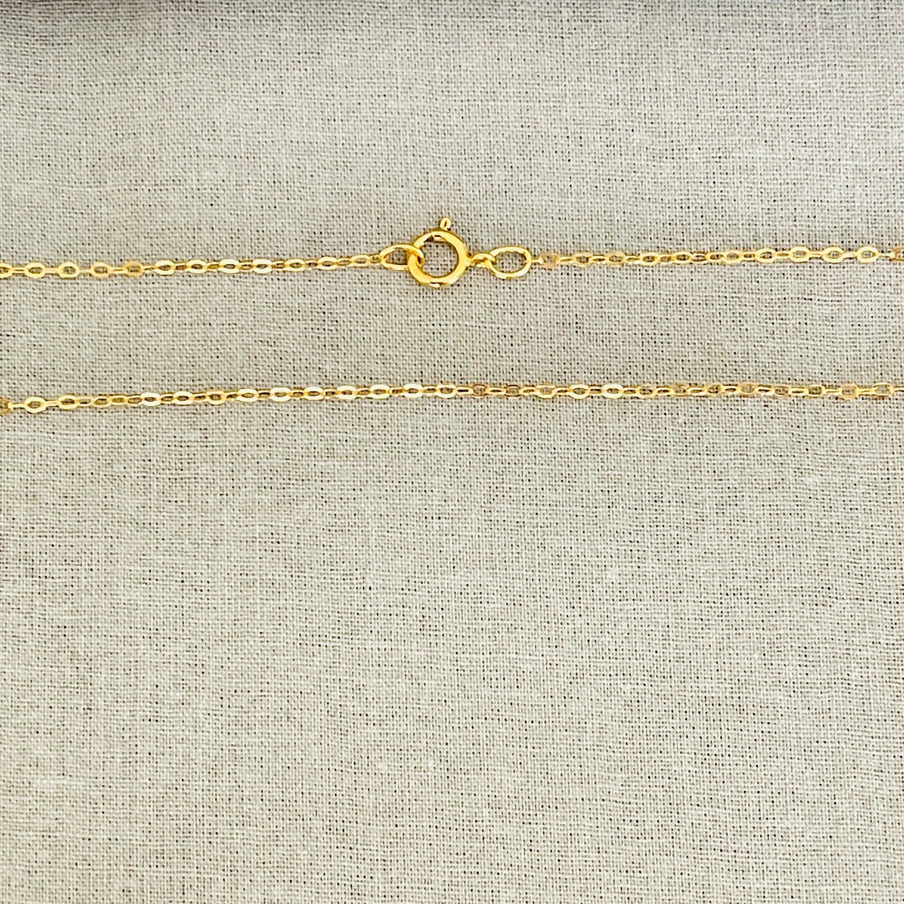 Dainty 14K Gold Filled Tarnish Resistant Cable Chain, 18" Thin Gold Chain Necklace For Men and Women, Gift For Dad, Minimalist Simple Gift - Sara jewellery shop