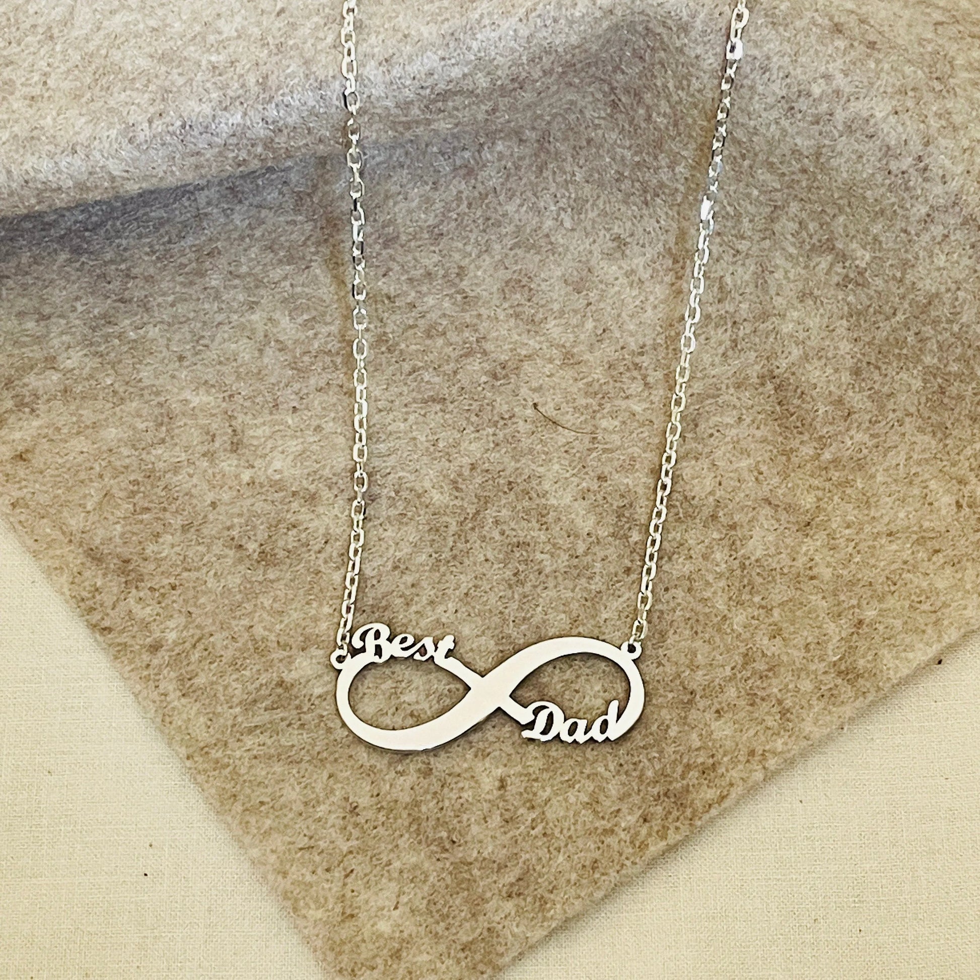 Dainty Personalized Sterling Silver Infinity Name Necklace, Men Infinity Pendant, 925 Silver Handmade Infinity Family Love Necklace - Sara jewellery shop