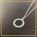 sterling silver circle pendants with sterling silver chain| 925 Sterling Silver| gift for friend sjewellery|sara jewellery shop toronto